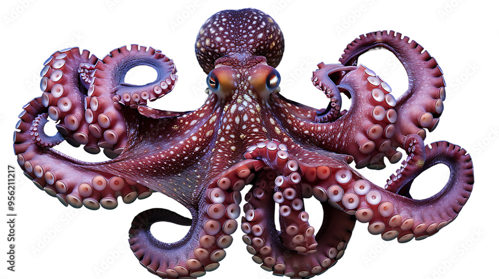 Obraz premium Octopus isolated on white