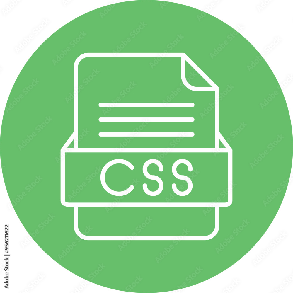 CSS File Format Vector Icon Design CSS File Format Vector Icon Design