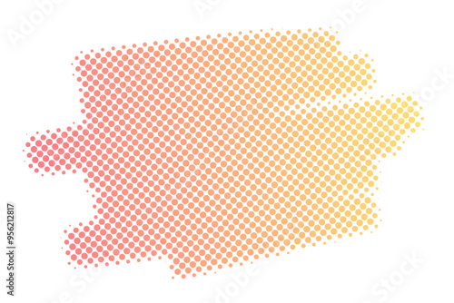 Handwritten halftone underline vector material