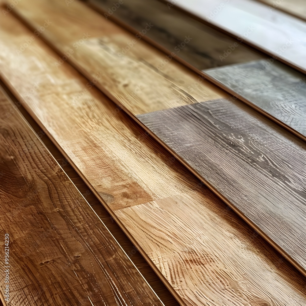 close up wooden floor and background generative ai