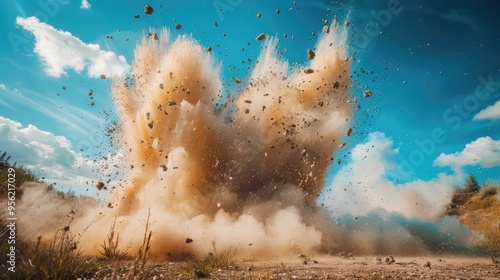 Tannerite explosion from gender reveal photo