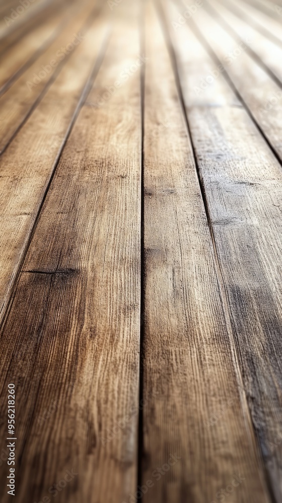 Wooden floorboards creating pattern with shallow depth of field Wooden floorboards creating pattern with shallow depth of field