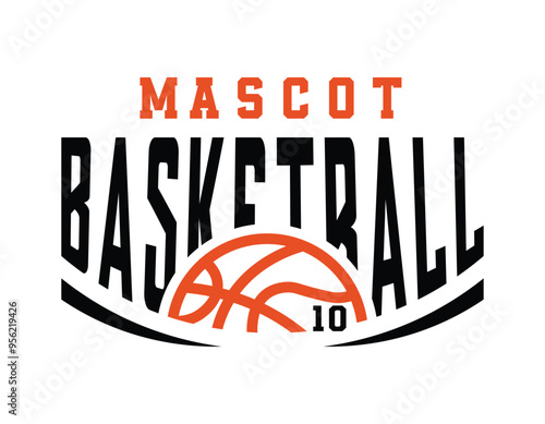 Basketball Sports t-shirt design. Basketball typography, t-shirt graphics, Basketball T shirt design vector illustration.