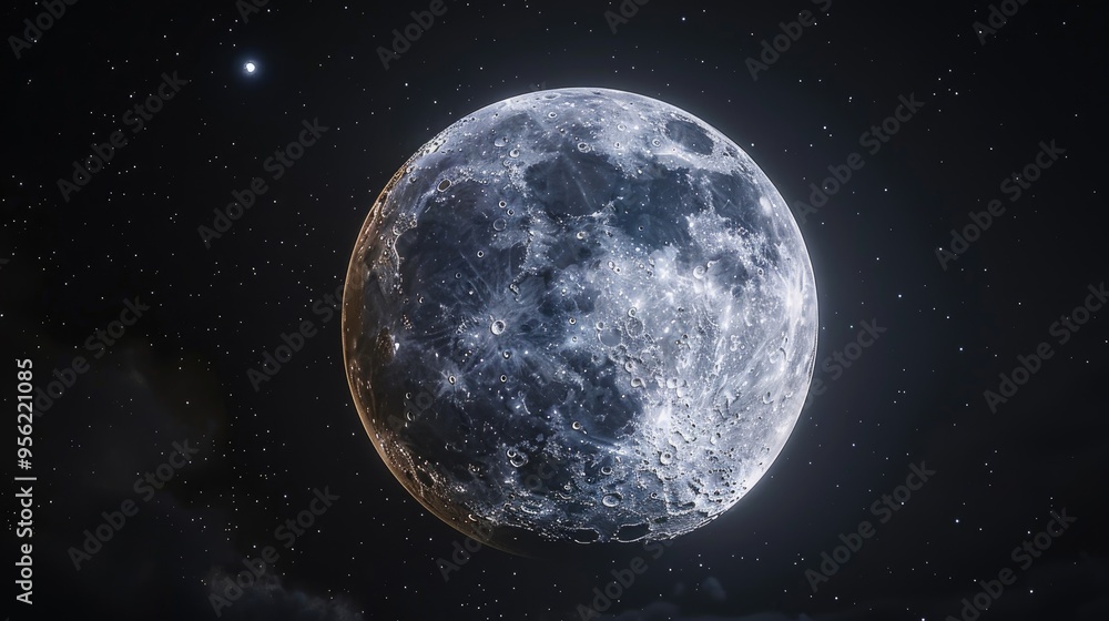 A beautiful shot of a full moon A beautiful shot of a full moon
