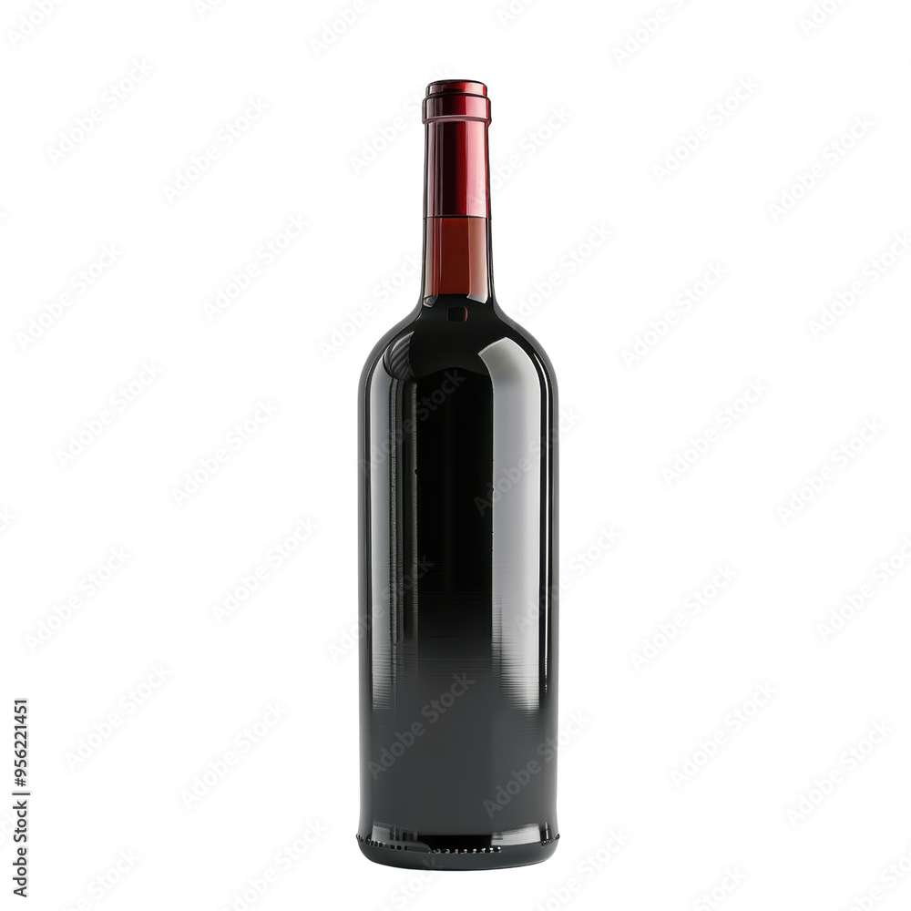 Elegant red wine bottle, perfect for showcasing sophistication and flavor in any dining setting. Elegant red wine bottle, perfect for showcasing sophistication and flavor in any dining setting.