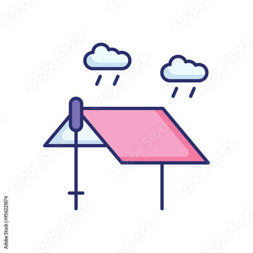Tarp icon vector stock illustration