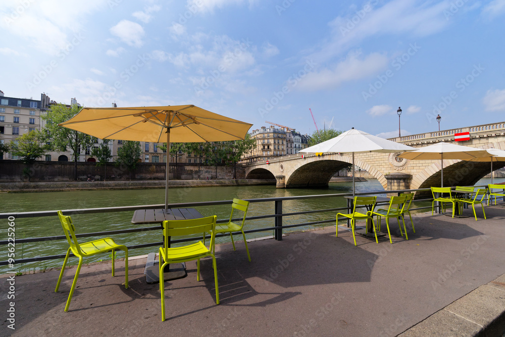 Paris-Plage beach along the Seine River Paris-Plage beach along the Seine River
