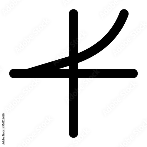 exponential, growth, function, chart, graph, diagram, math, algebra outline icon