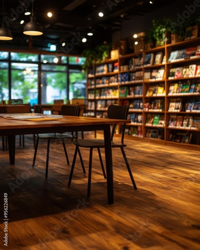 Wallpaper Mural Foreign language bookstore interior, supported by state education department for cultural literacy Torontodigital.ca