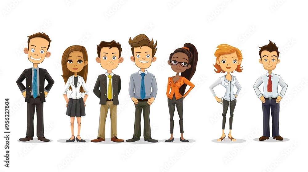 Stunning Cartoon Business People and Characters: A Dynamic and Creative Workplace Visual. Showcasing Professionalism and Imagination. Stunning Cartoon Business People and Characters: A Dynamic and Creative Workplace Visual. Showcasing Professionalism and Imagination.