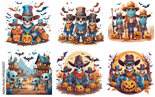 Western Halloween Howdy Ghouls 