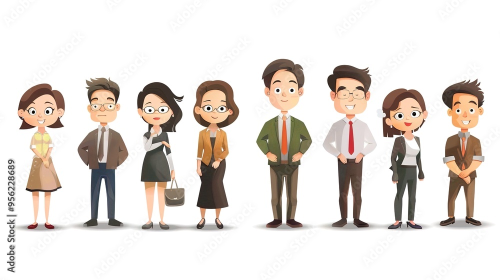 Stunning Cartoon Business People and Characters: A Dynamic and Creative Workplace Visual. Showcasing Professionalism and Imagination. Stunning Cartoon Business People and Characters: A Dynamic and Creative Workplace Visual. Showcasing Professionalism and Imagination.