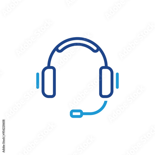 Headphone icon. customer services icon vector for web site Computer and mobile app