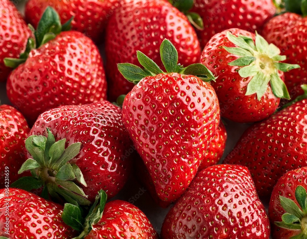 Texture of sweet fresh strawberries as background, closeup Texture of sweet fresh strawberries as background, closeup