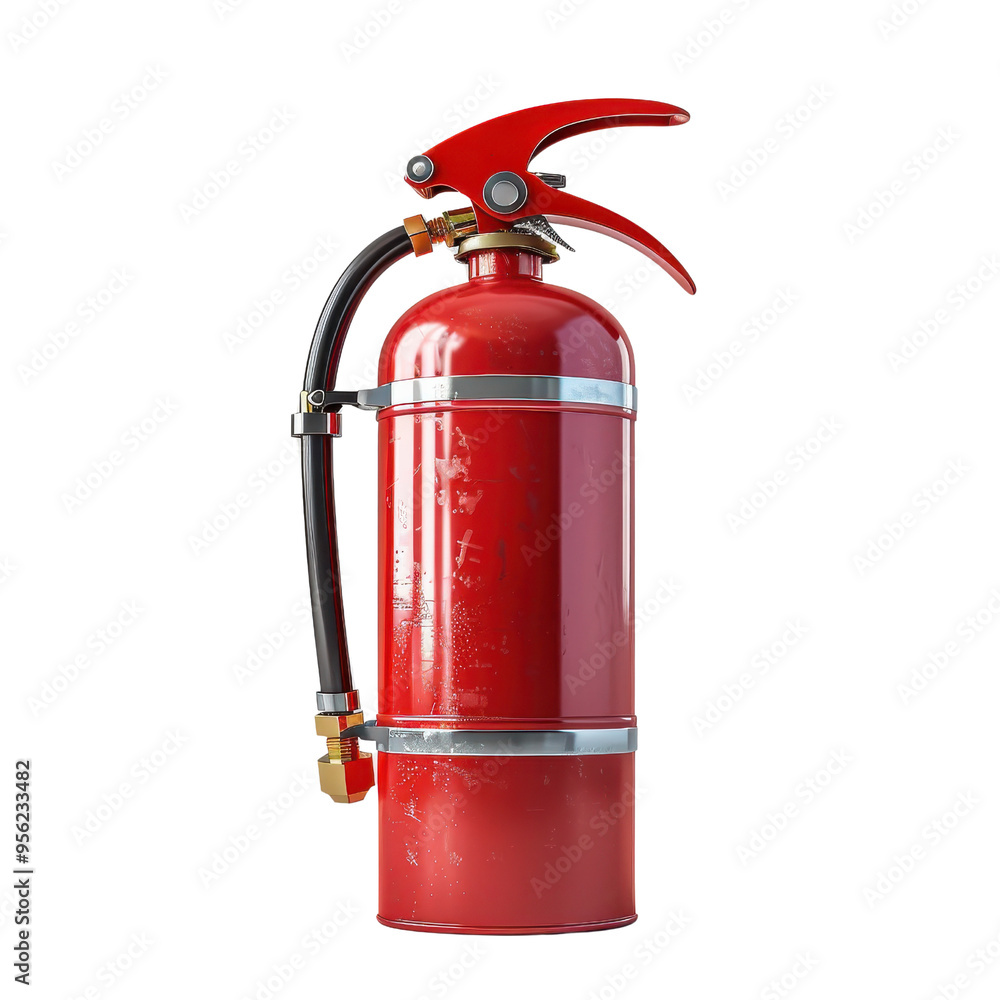 A vibrant red fire extinguisher designed for safety and emergency preparedness. Ideal for fire prevention and protection. A vibrant red fire extinguisher designed for safety and emergency preparedness. Ideal for fire prevention and protection.