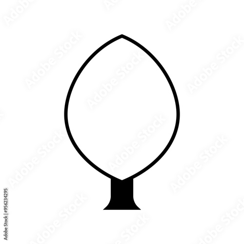 Tree icon vector. Plant illustration sign. Garden symbol or logo.