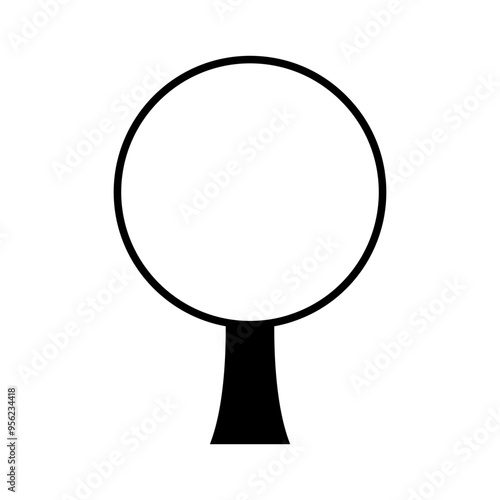 Tree icon vector. Plant illustration sign. Garden symbol or logo.