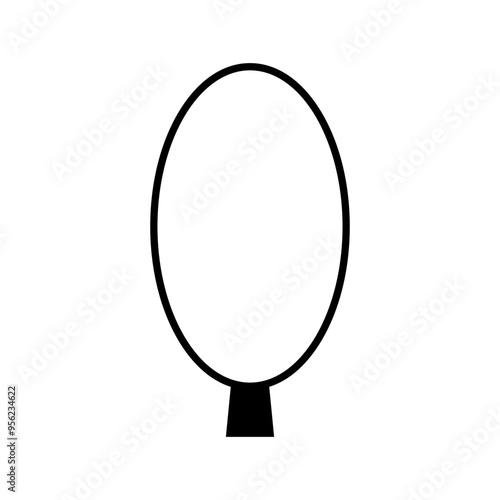 Tree icon vector. Plant illustration sign. Garden symbol or logo.