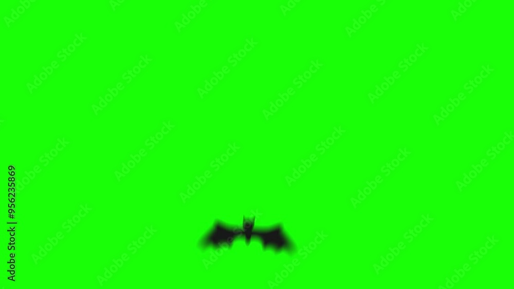 A spooky 2D video transition featuring a black bat flying across the screen. Perfect for Halloween-themed projects, adding a dark and eerie touch.