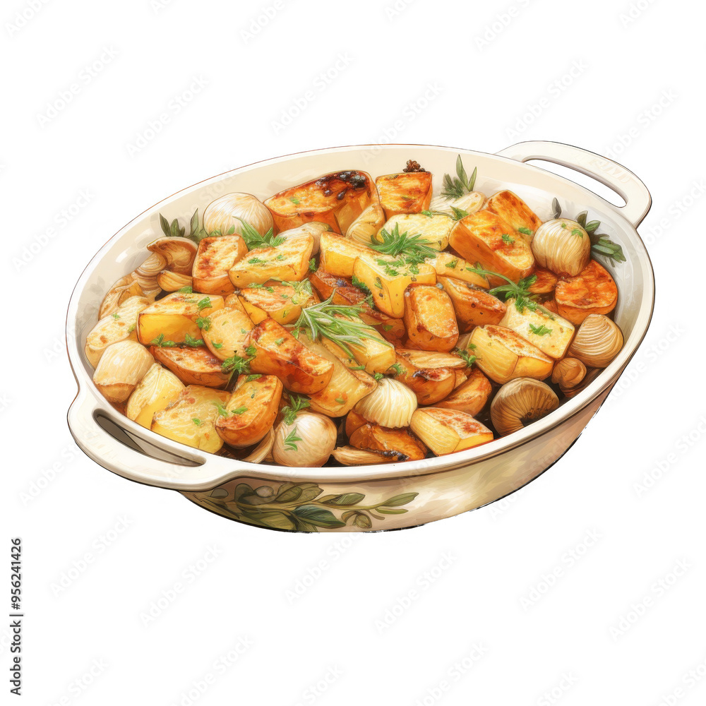 Watercolor Stuffing Isolated on a Transparent Background Watercolor Stuffing Isolated on a Transparent Background