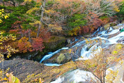 Ryuzu Falls in Nikko National Park