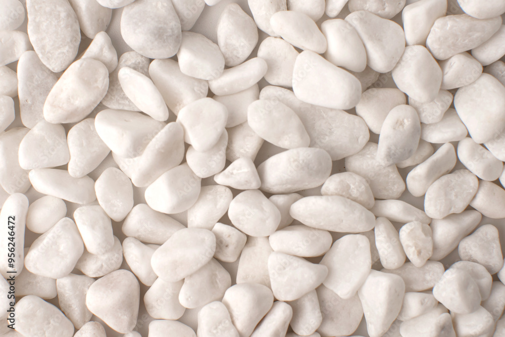white stones pebble texture top view background white stones pebble texture top view background