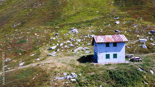 regional park corno alle scale rubbish pass scaffaiolo lake photo