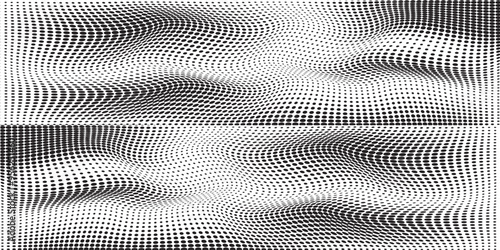 Wallpaper Mural Grunge halftone gradient background. Faded grit noise texture. White and black sand wallpaper. Retro pixelated backdrop. Anime or manga style comic overlay. eps 10 Torontodigital.ca