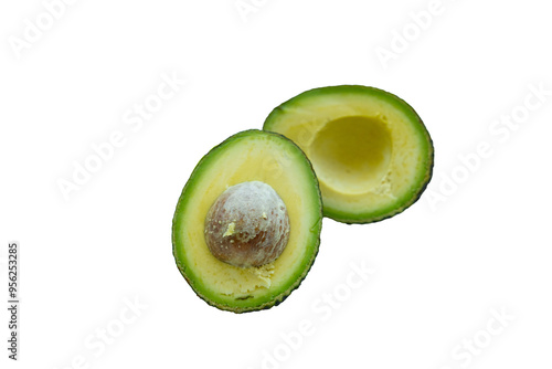 Canvas-taulu A vibrant green avocado, showcasing its smooth, creamy texture and nutrient-rich