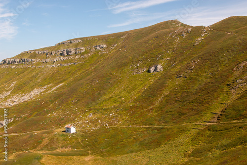 regional park corno alle scale rubbish pass scaffaiolo lake photo