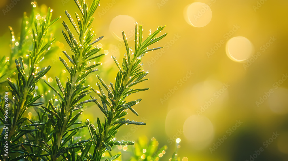 Obraz premium Abstract green plant background