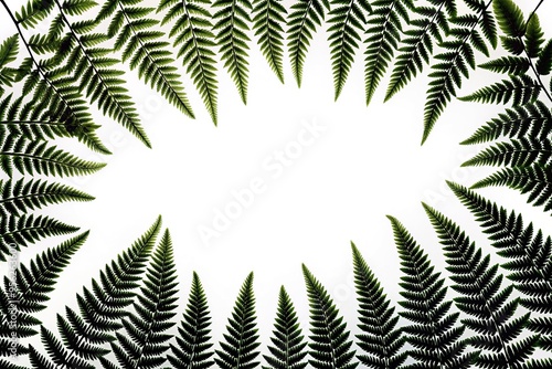 Extinct order of seed plants with fern like leaves photo