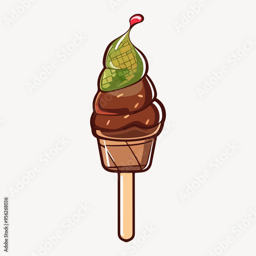 ice cream illustration vector