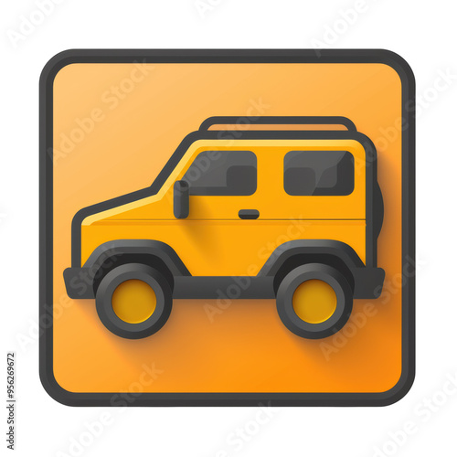 Auto Glyph Icon Isolated on Transparent or White Background, PNG