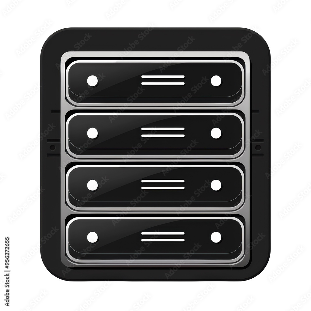 Server Glyph Icon Isolated on Transparent or White Background, PNG Server Glyph Icon Isolated on Transparent or White Background, PNG