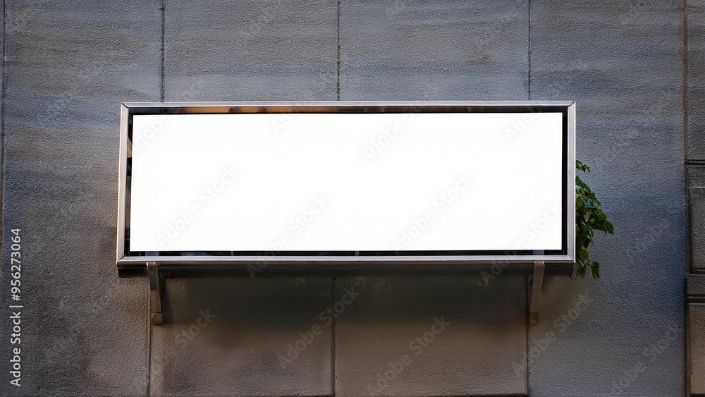 blank billboard on the wall blank billboard on the wall