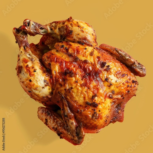 Roasted Whole Chicken with Crispy Skin and Spices photo