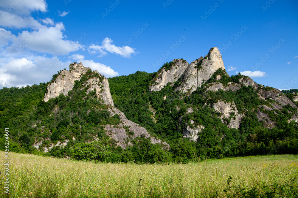 roccamalatina sassi park on a windy spring day roccamalatina sassi park on a windy spring day