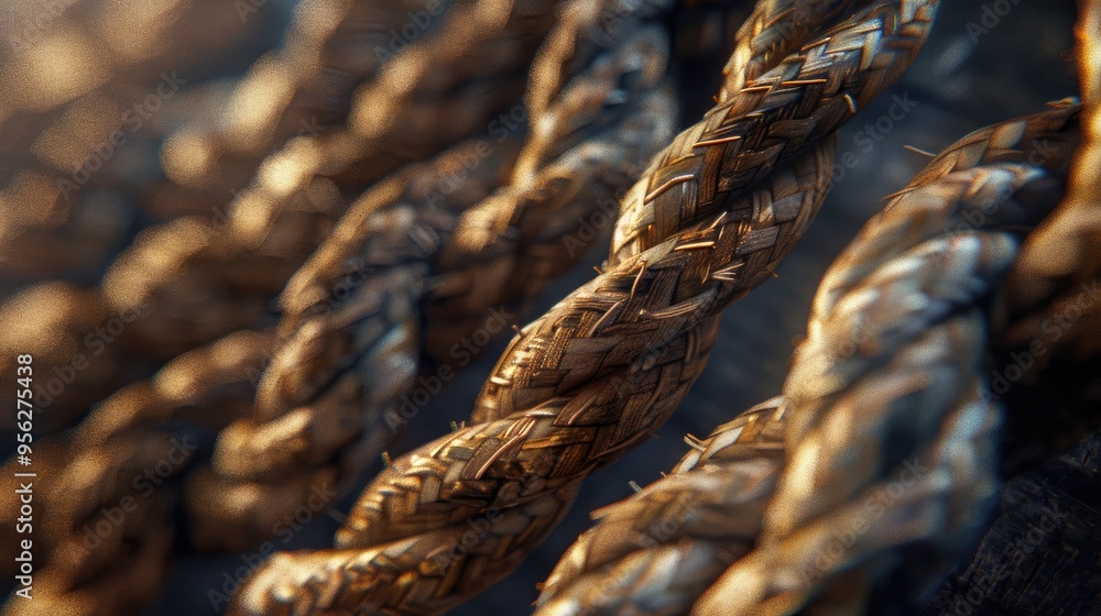 coils of ropes made in the traditional way from natural materials coils of ropes made in the traditional way from natural materials