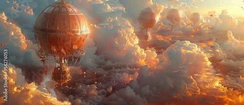 Fantasy circus in the sky photo