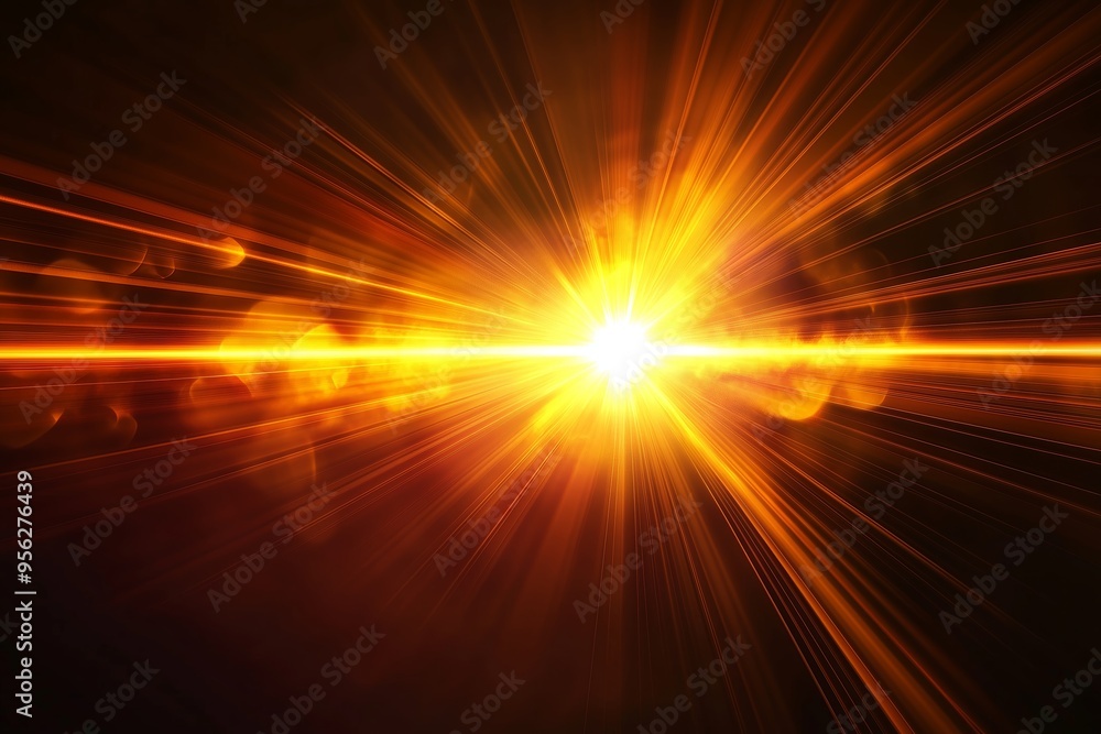 Bright burst of light radiating through darkness, creating dynamic rays and vibrant colors in a cosmic display Bright burst of light radiating through darkness, creating dynamic rays and vibrant colors in a cosmic display