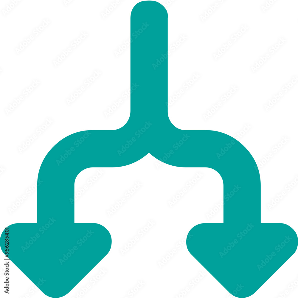 Obraz premium Split icon logo design