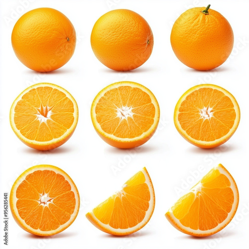 Orange isolated on white background