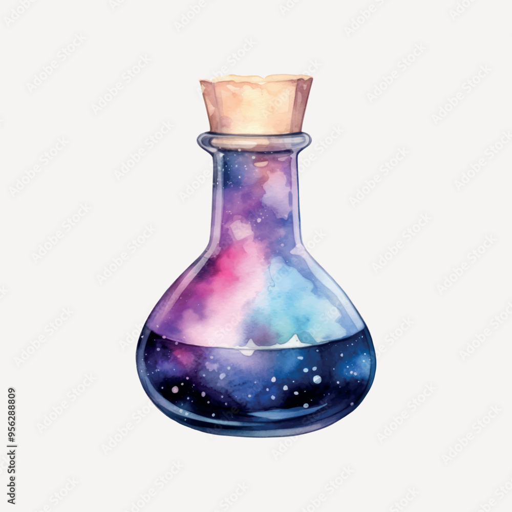 Colorful galaxy potion bottle Colorful galaxy potion bottle
