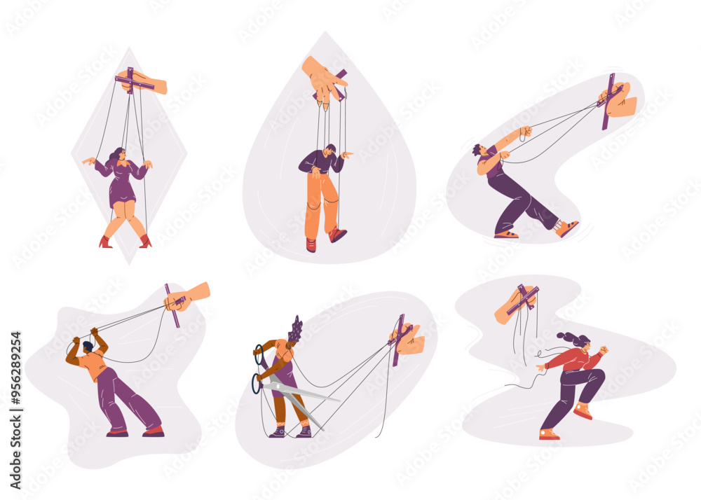 A collection of puppet characters at the mercy of the puppet master and fighting for freedom. A collection of puppet characters at the mercy of the puppet master and fighting for freedom.