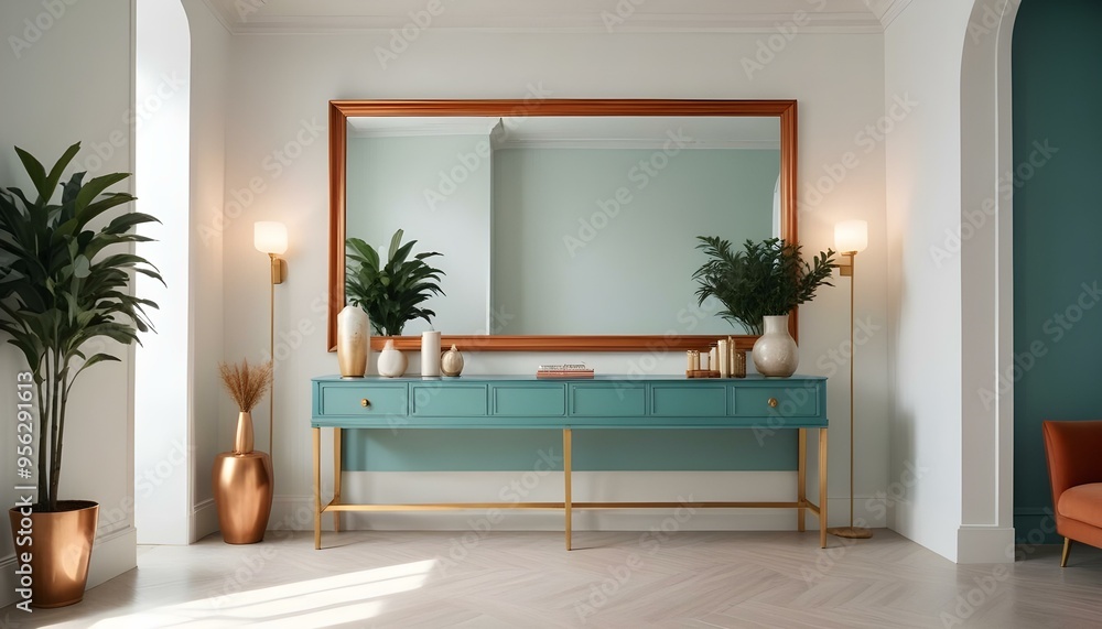 Photo interior modern design room 3d illustration Photo interior modern design room 3d illustration