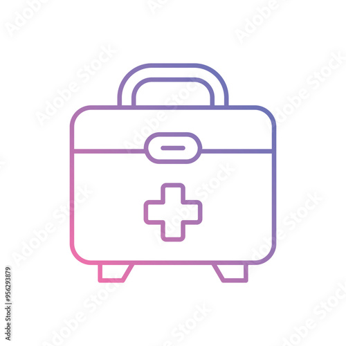 First Aid Kit icon vector stock illustration