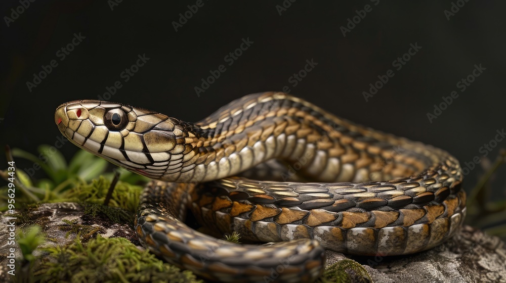 Italian Aesculapian snake Zamenis lineatus Italian Aesculapian snake Zamenis lineatus