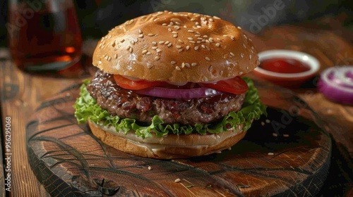 famous turkish traditional wet burger in gebze photo