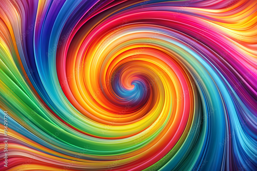 Vivid Multicolor Spiral with Bright Red, Blue, and Yellow Swirling Motion Vivid Multicolor Spiral with Bright Red, Blue, and Yellow Swirling Motion